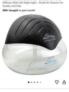 Black & Clear Ultrasonic Humidifier and Air Diffuser